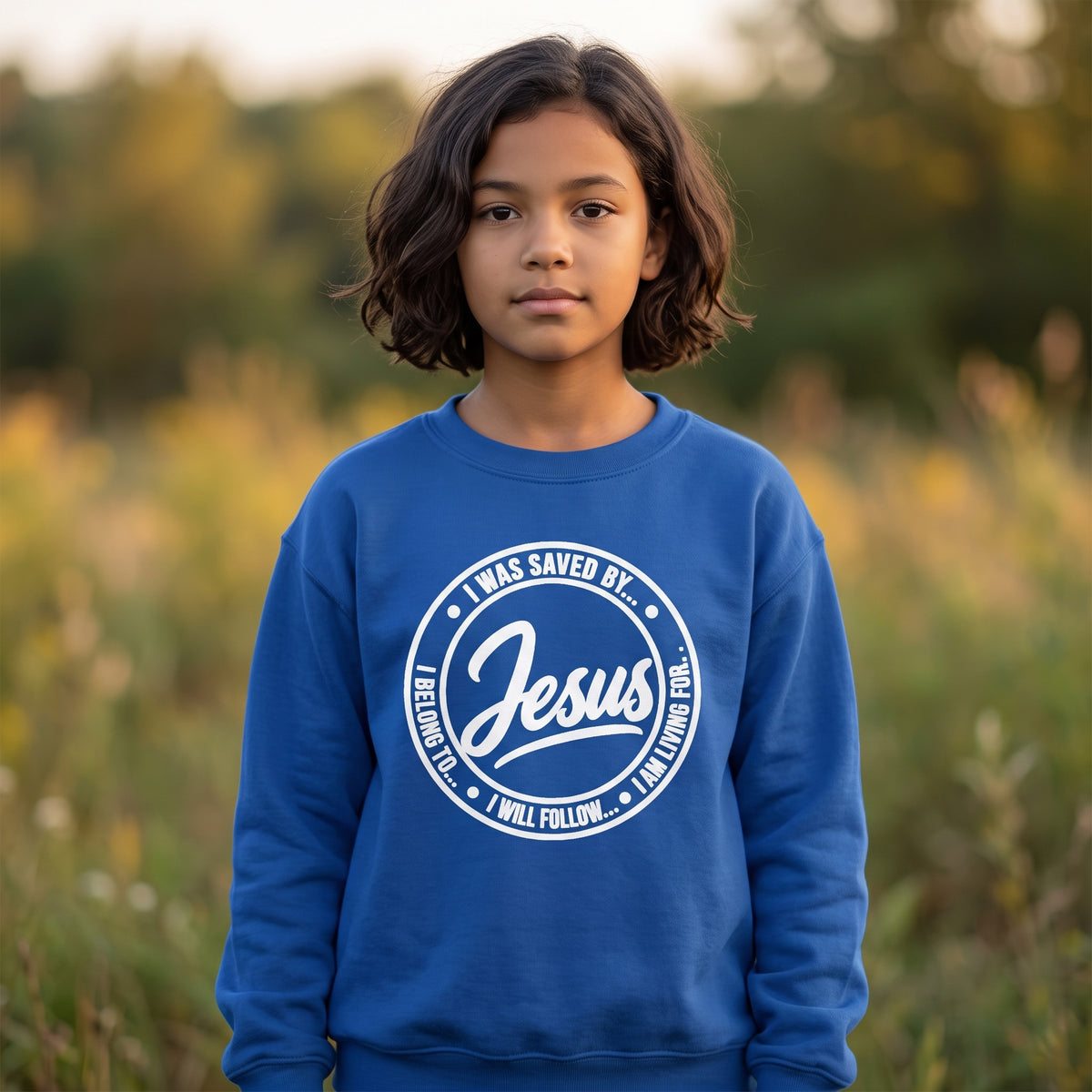 Kids - Jesus - I Will Follow - Christian Youth Sweatshirt/Pullover