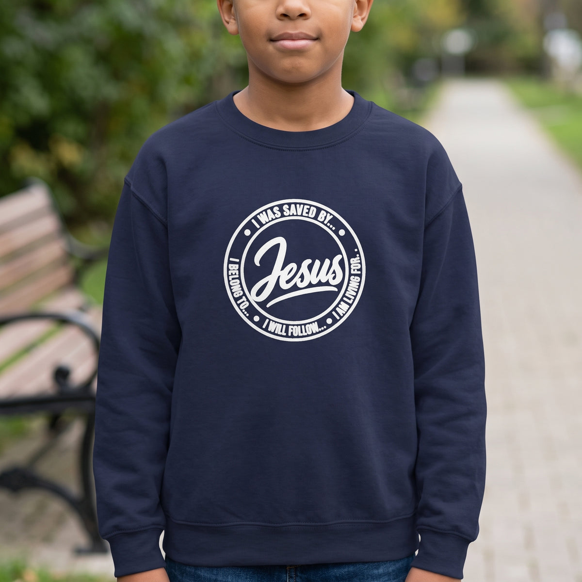 Kids - Jesus - I Will Follow - Christian Youth Sweatshirt/Pullover