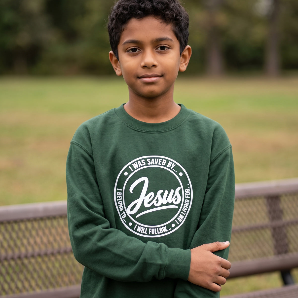 Kids - Jesus - I Will Follow - Christian Youth Sweatshirt/Pullover
