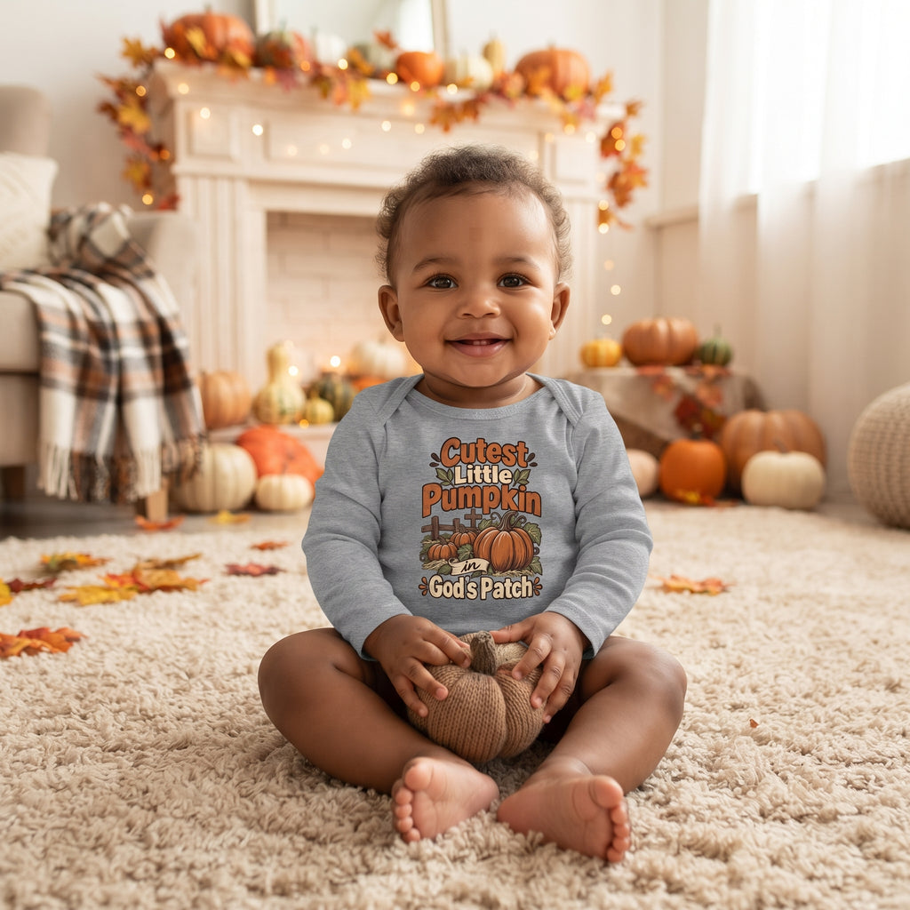 Infant - Cutest Little Pumpkin in God's Patch - Fall Baby Onesie