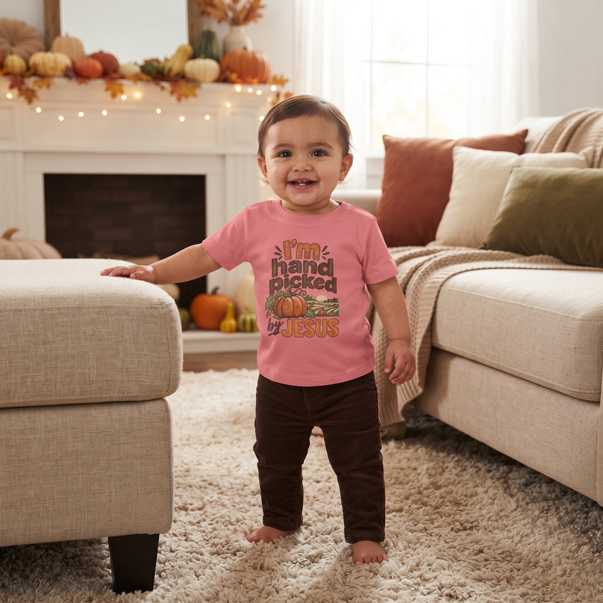 Infant - I'm Hand Picked by Jesus  - Jersey Tee (6 - 24 months)