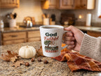Latte Mug — "God Is Faithful Through Every Season" Christian Faith Coffee Cup