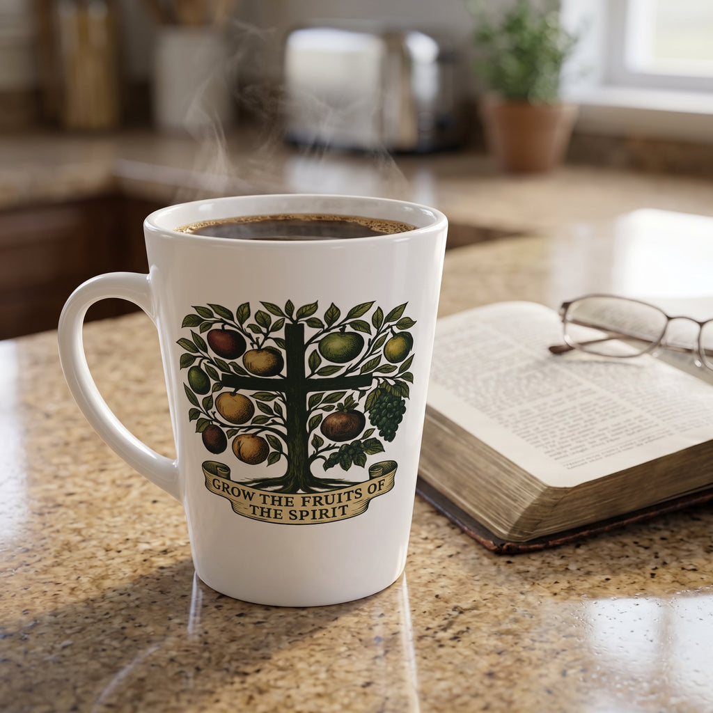 Grow the Fruits of the Spirit - 12oz Inspirational Latte Mug