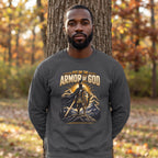 Armor of God Crewneck Sweatshirt – Christian Faith Graphic Pullover (Ephesians 6:11)