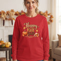 Happy Fall Y'All - Let's Gather and Give Thanks to the Lord - Long Sleeve Tee — Autumn Pumpkin & Thanksgiving Shirt