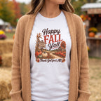 Happy Fall Y'all - Thank God for it All! - Women's Softstyle T‑Shirt