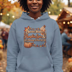 Sweater Weather, Pumpkin Spice & God's Blessings All Over My Life! - Adult Autumn Hoodie