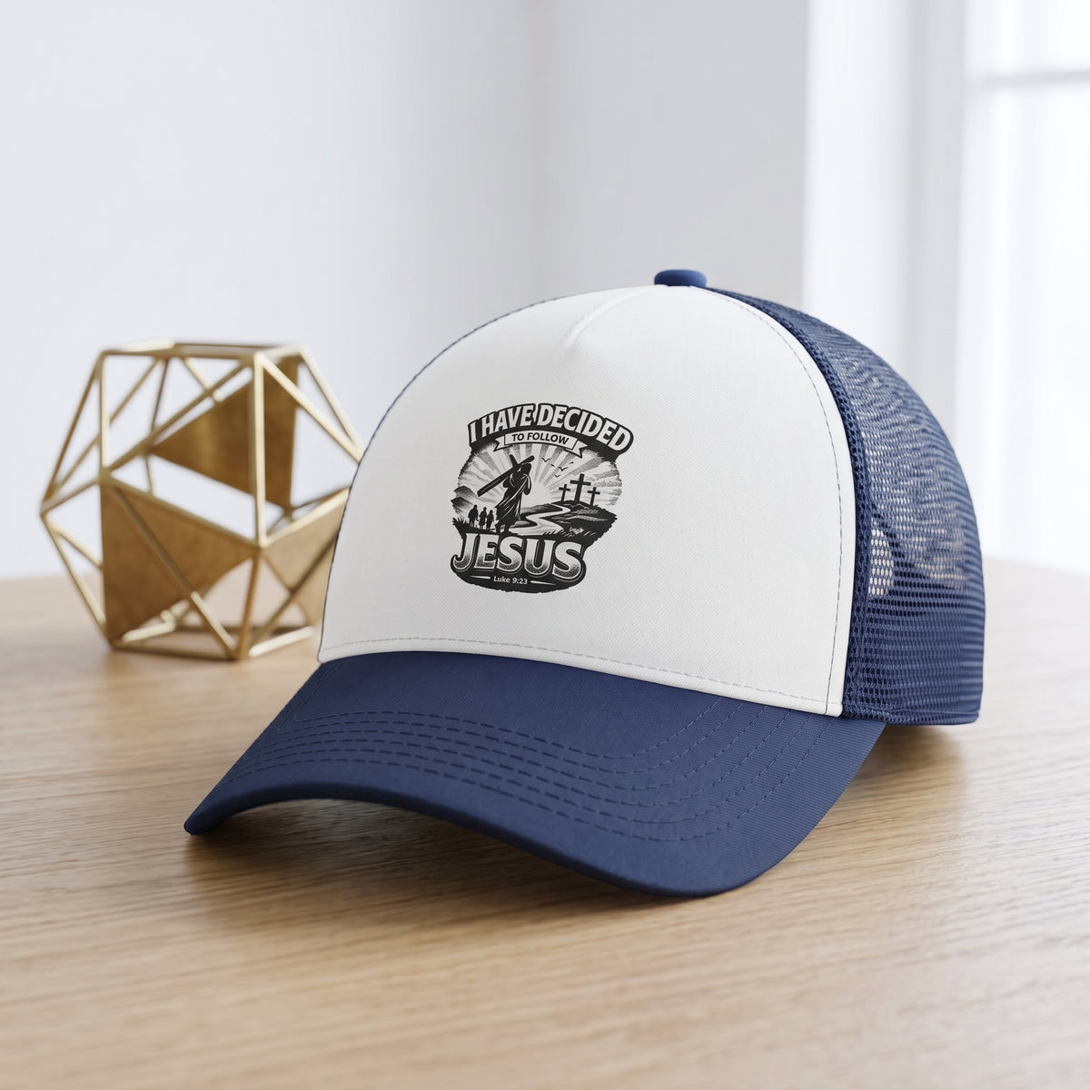 Christian Hat — “I Have Decided to Follow Jesus” Mesh Cap