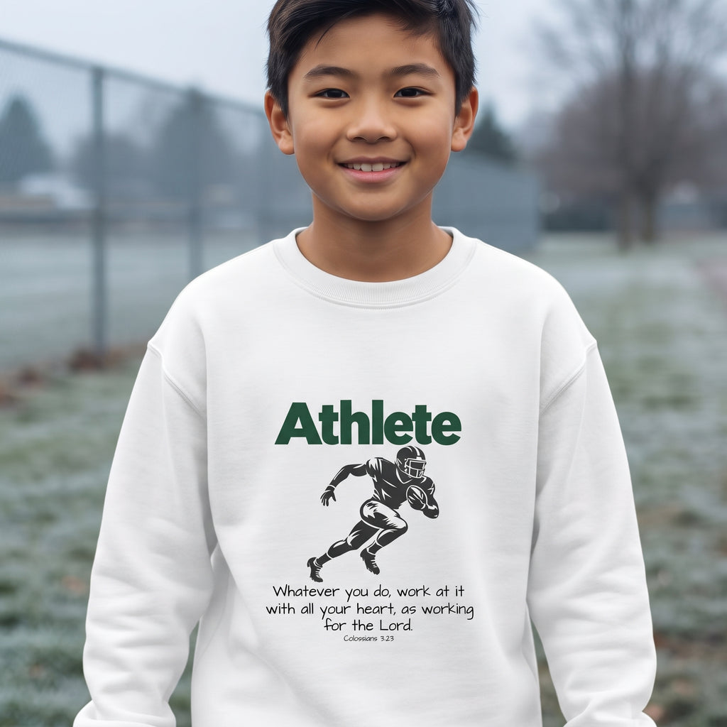 Youth - Athlete - Whatever You Do, Do It As Unto the Lord Crewneck Sweatshirt