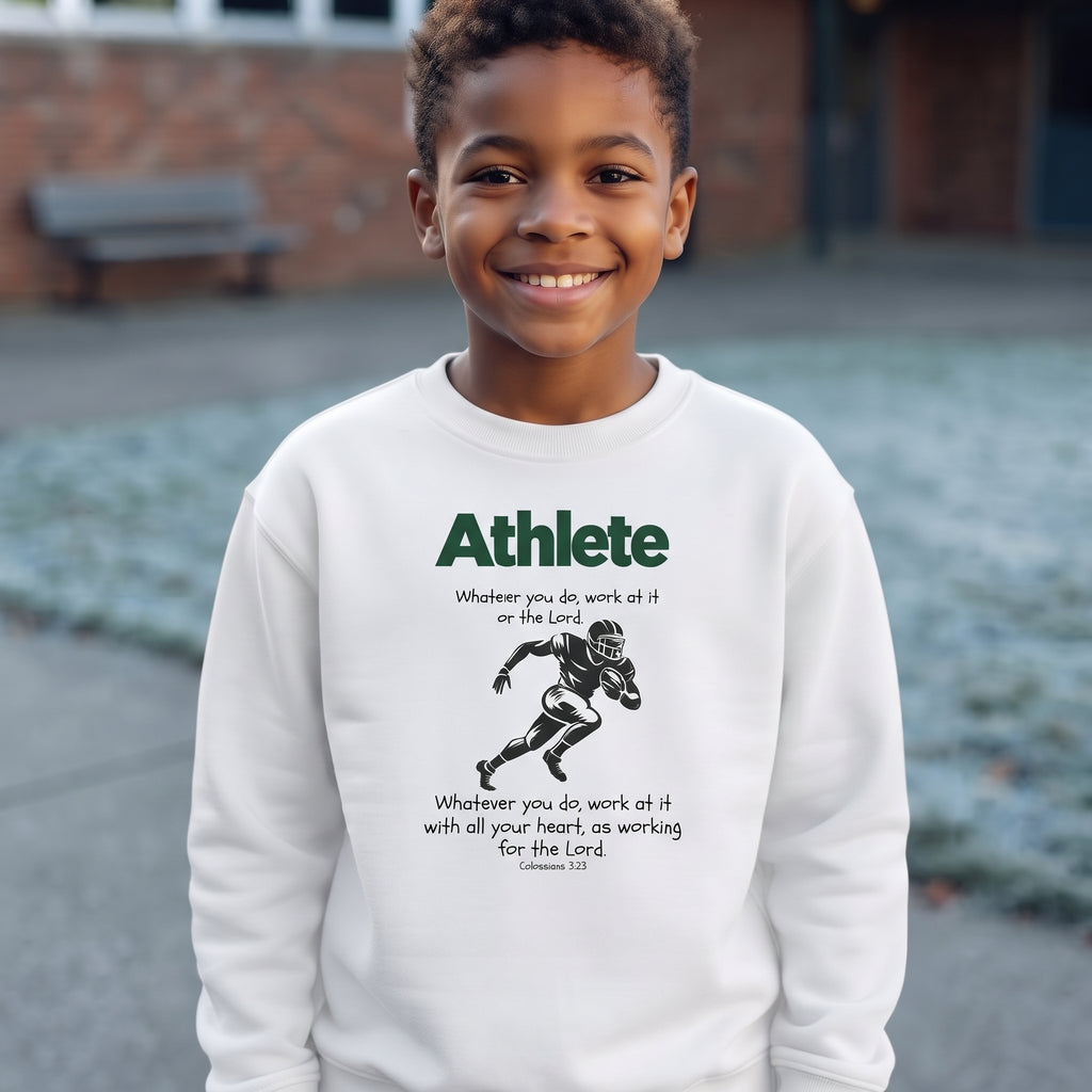 Youth - Athlete - Whatever You Do, Do It As Unto the Lord Crewneck Sweatshirt