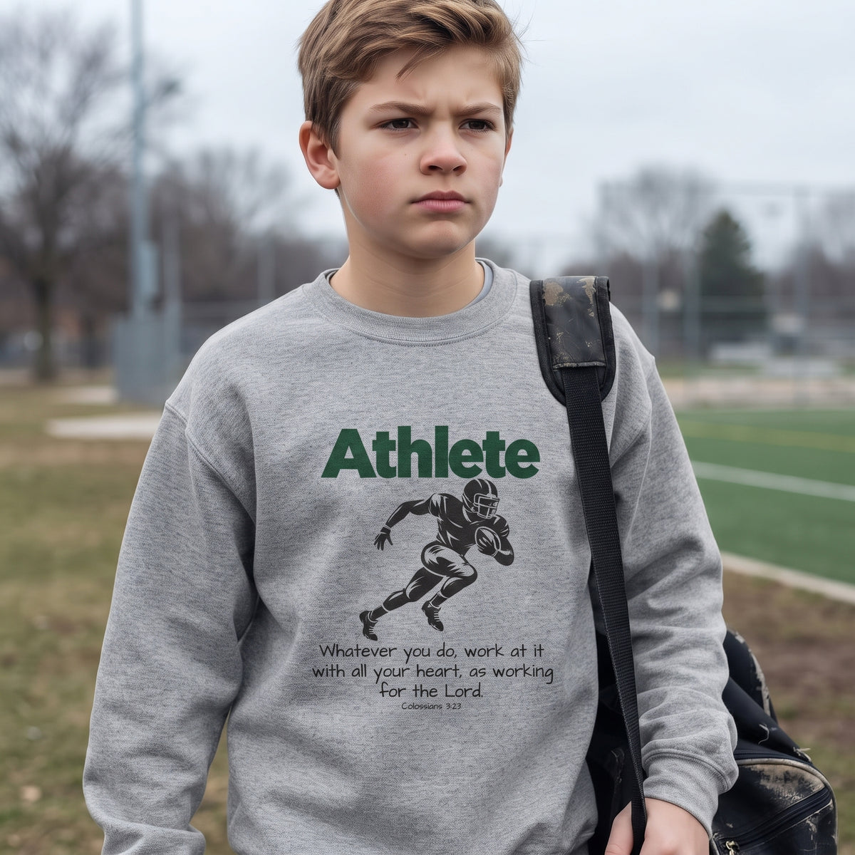 Youth - Athlete - Whatever You Do, Do It As Unto the Lord Crewneck Sweatshirt