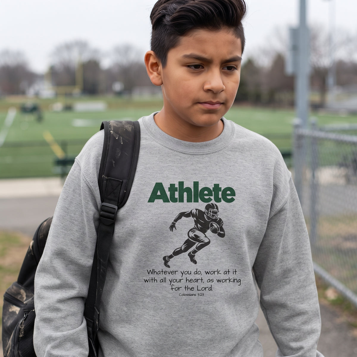 Youth - Athlete - Whatever You Do, Do It As Unto the Lord Crewneck Sweatshirt