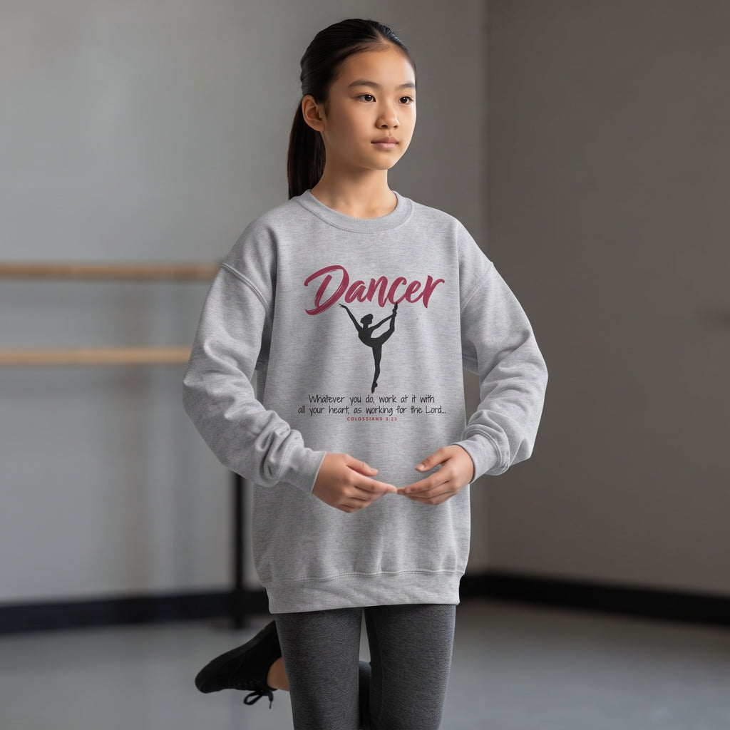 Youth - Dancer - Whatever You Do, Do It As Unto the Lord Crewneck Sweatshirt