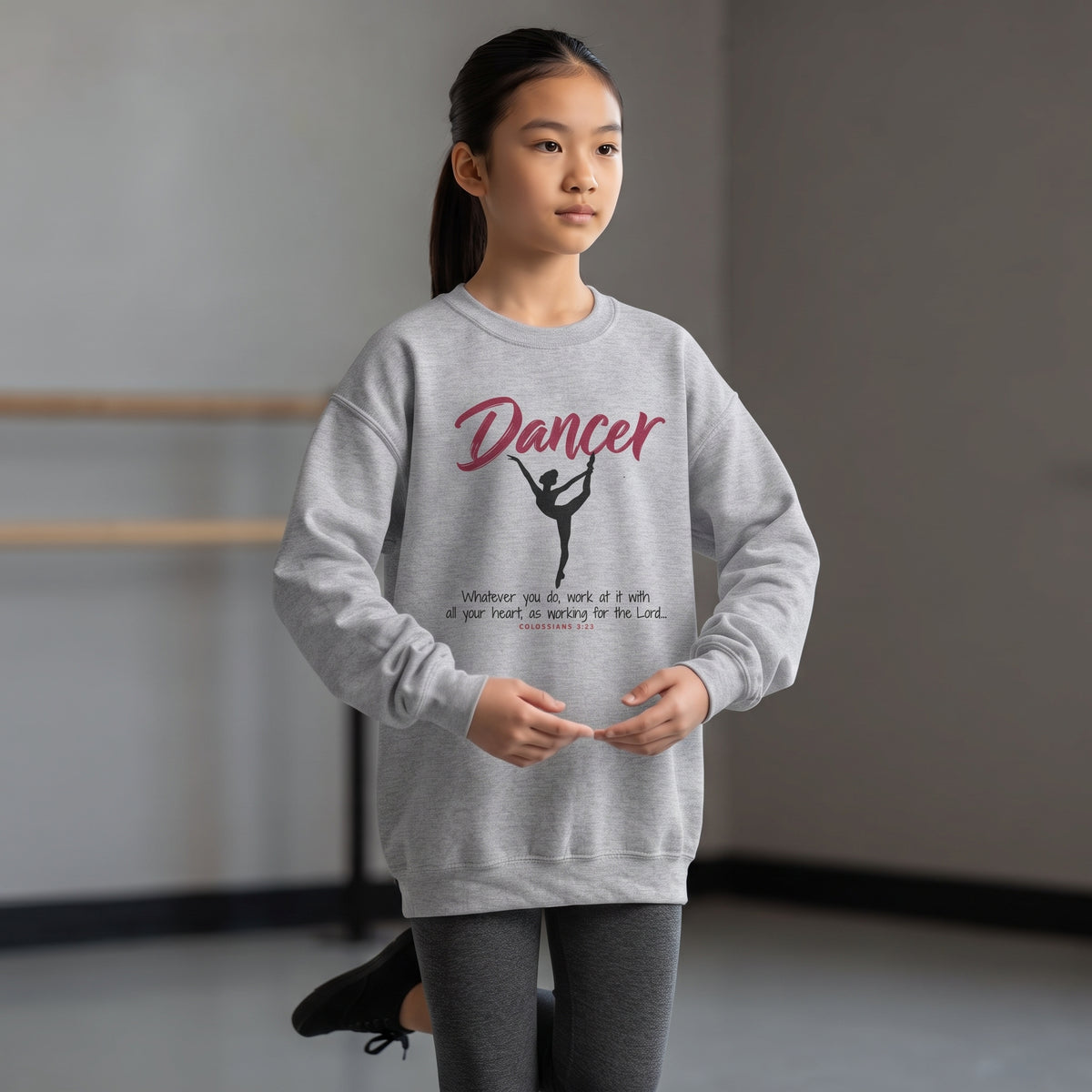 Youth - Dancer - Whatever You Do, Do It As Unto the Lord Crewneck Sweatshirt