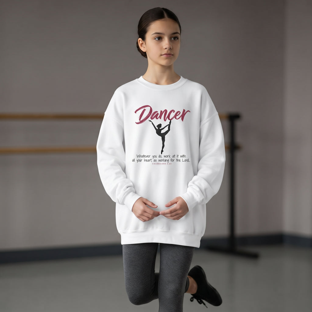 Youth - Dancer - Whatever You Do, Do It As Unto the Lord Crewneck Sweatshirt