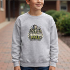 Youth - 'Strongholds Fall' Christian Adventure Graphic Crewneck Sweatshirt