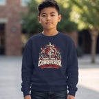 Youth - More Than a Conqueror - Graphic Crewneck Sweatshirt