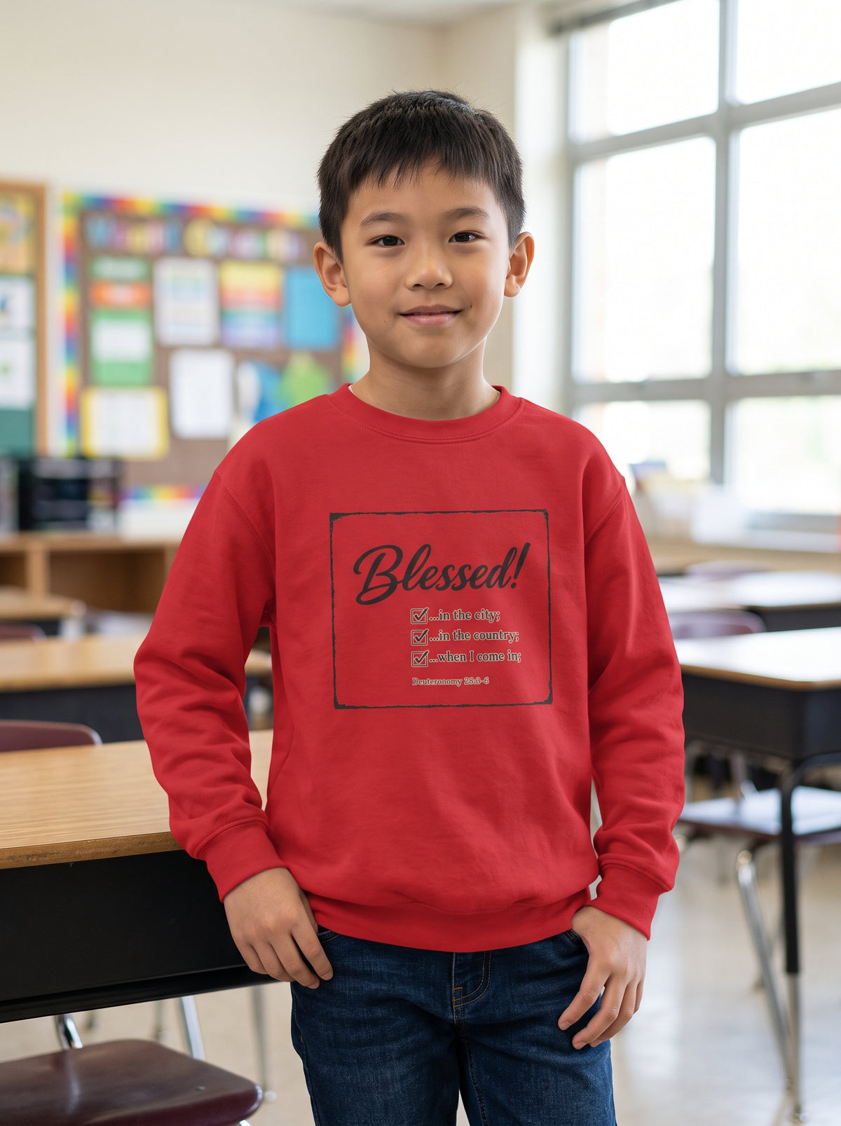 Youth - Blessed! -Deuteronomy 28:3-6 Sweatshirt