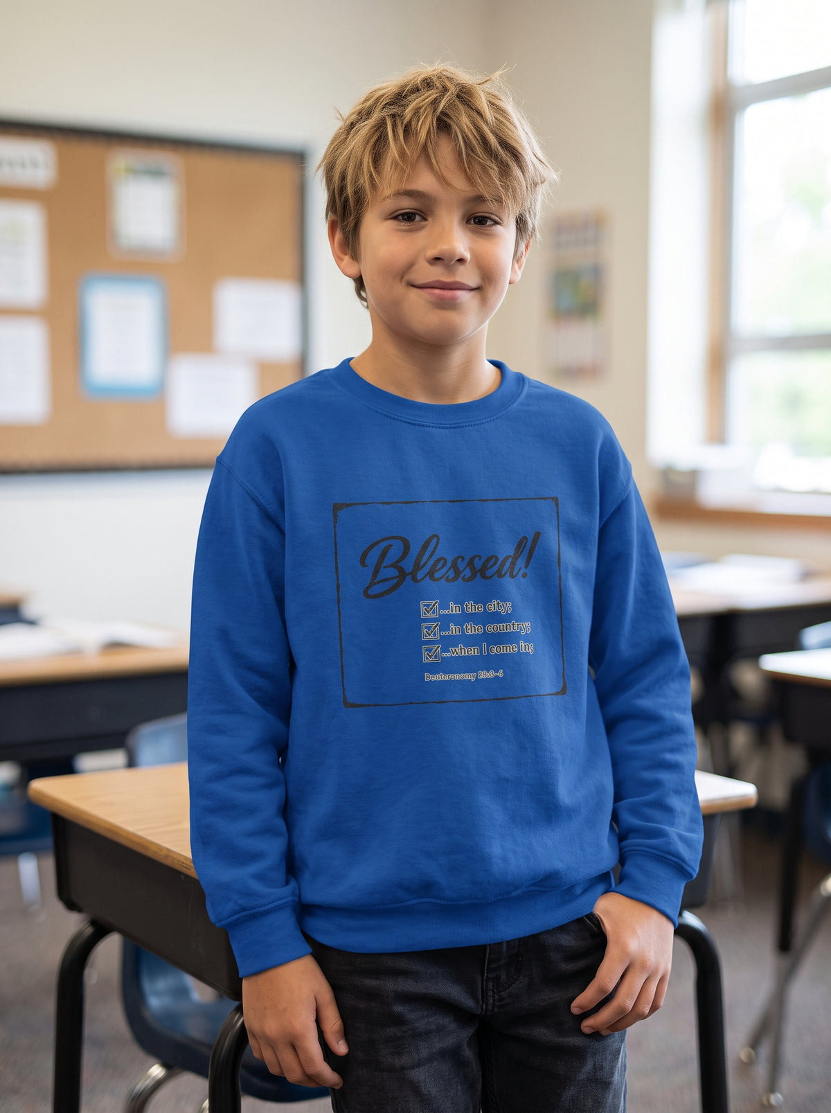 Youth - Blessed! -Deuteronomy 28:3-6 Sweatshirt