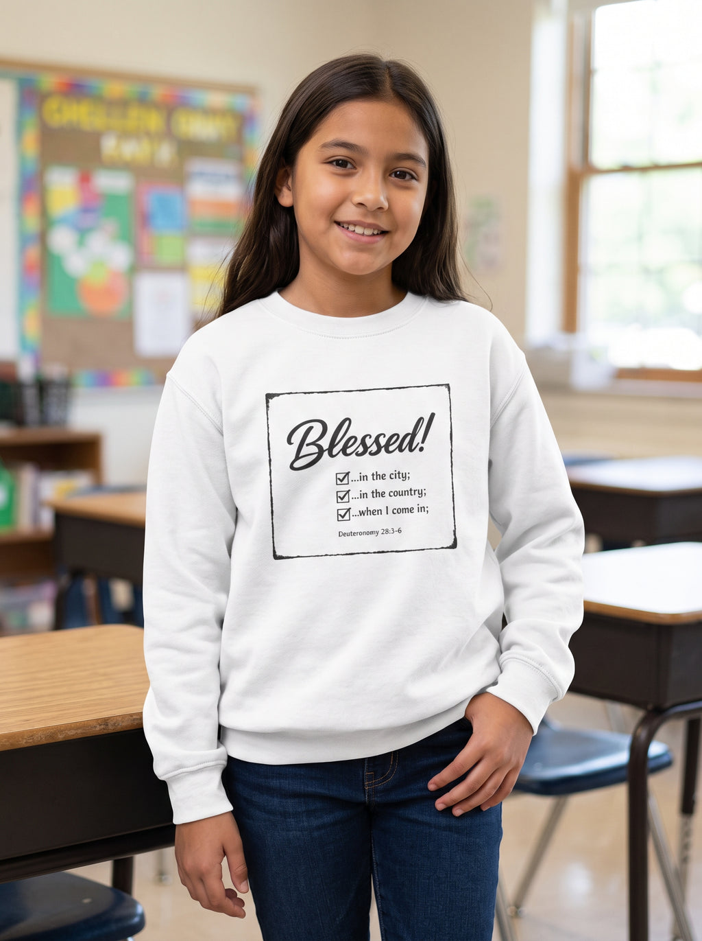 Youth - Blessed! -Deuteronomy 28:3-6 Sweatshirt