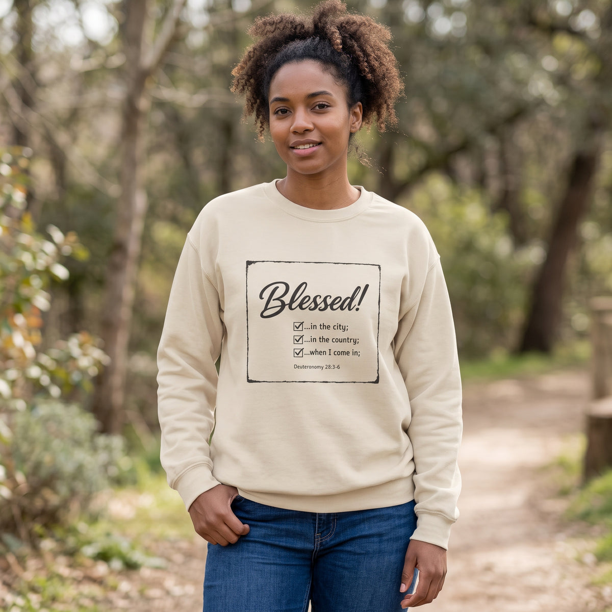 Blessed! - Deuteronomy 28:3 - Crewneck Sweatshirt