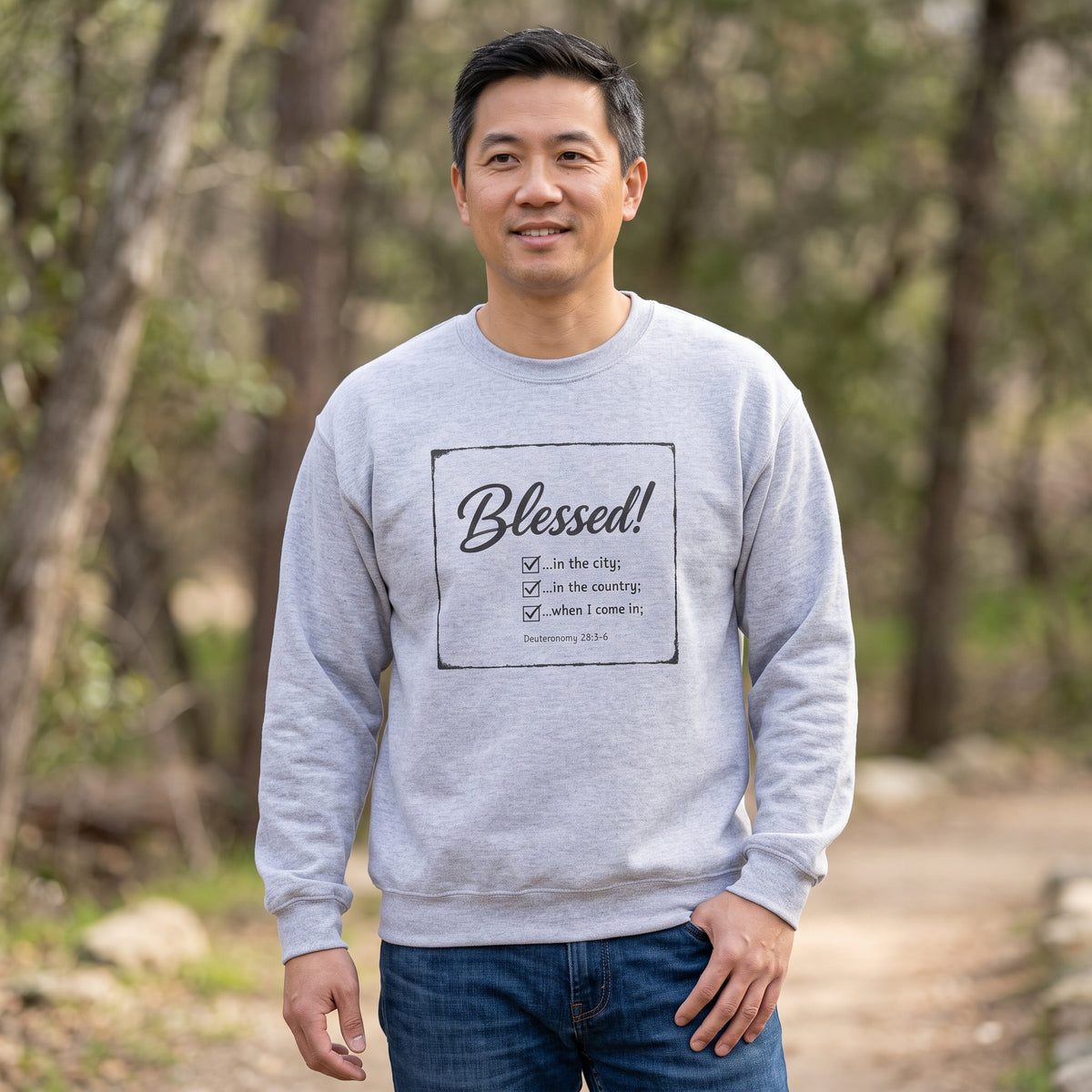 Blessed! - Deuteronomy 28:3 - Crewneck Sweatshirt