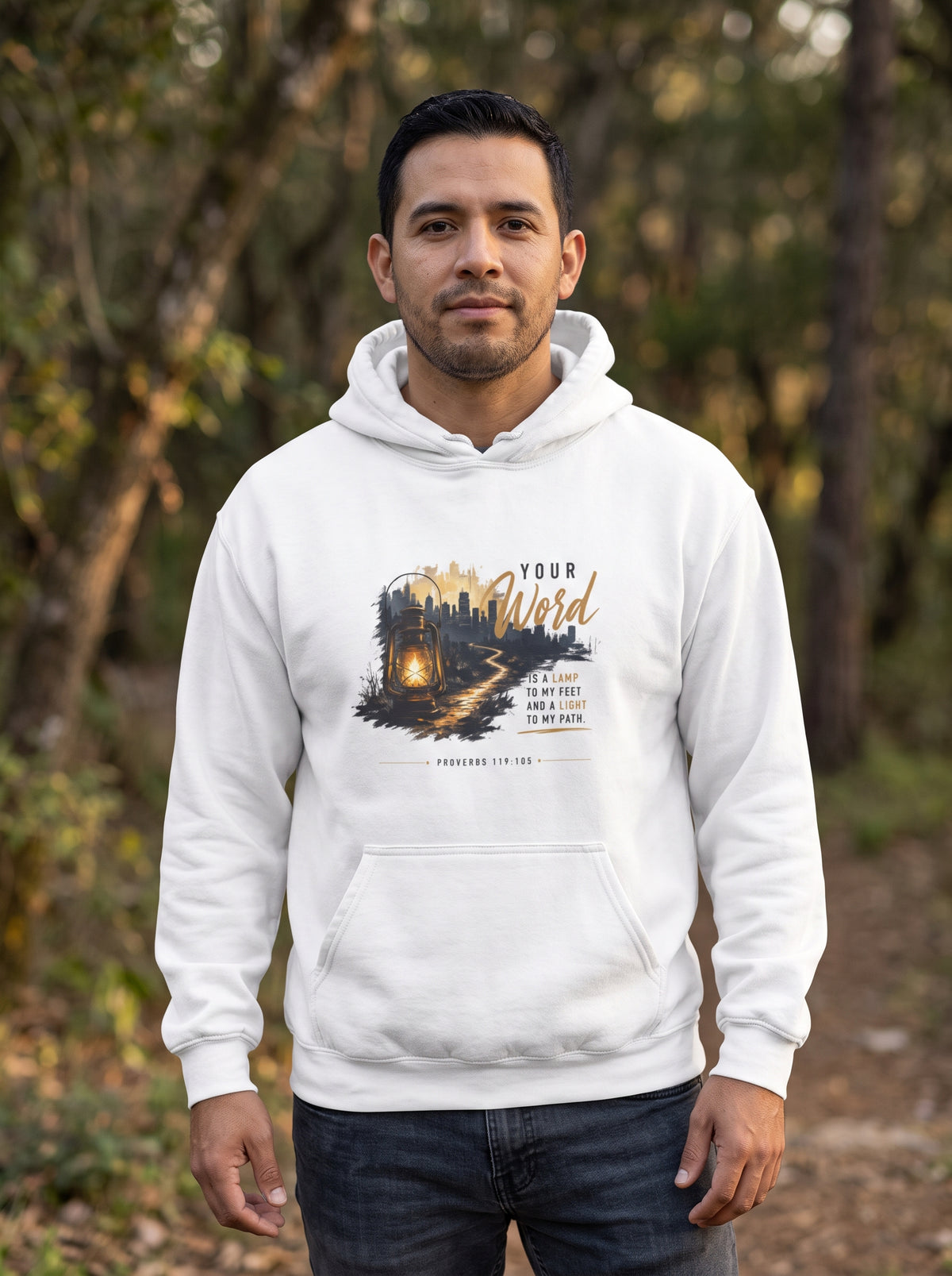 Your Word is Lamp to My Feet -  Graphic Unisex Hoodie Sweatshirt