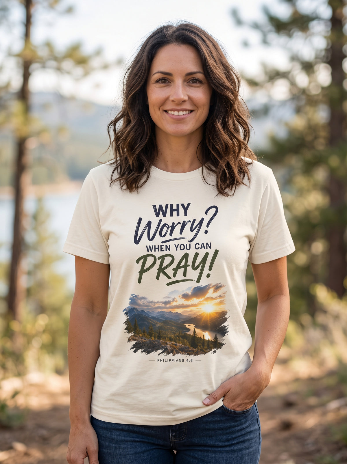 Why Worry - Pray  Christian Tee - Unisex Christian Inspirational T-Shirt
