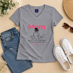 Mom  - Whatever You Do, Do it As Unto the Lord V-Neck Tee — Graphic Casual Everyday Shirt for Mothers