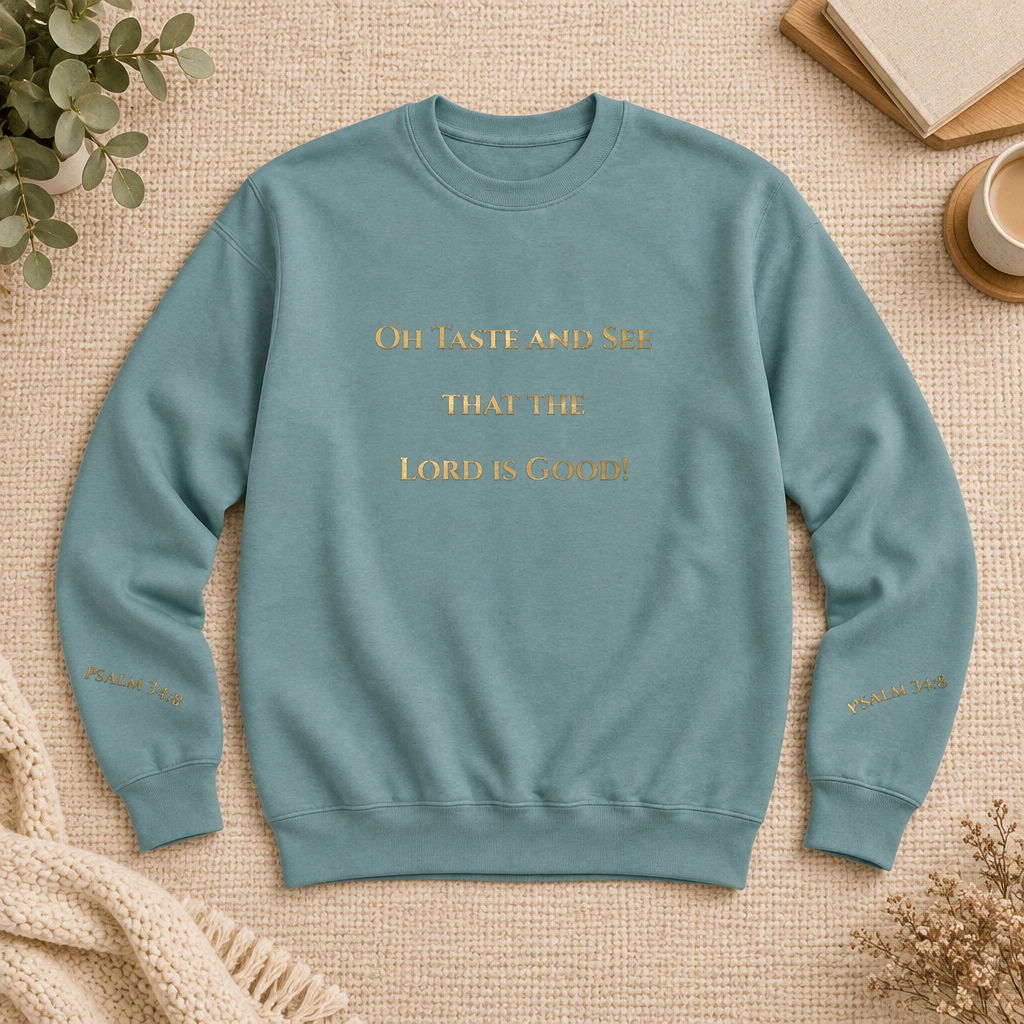 Oh Taste and See That the Lord Is Good - Soft Fleece Christian Sweatshirt