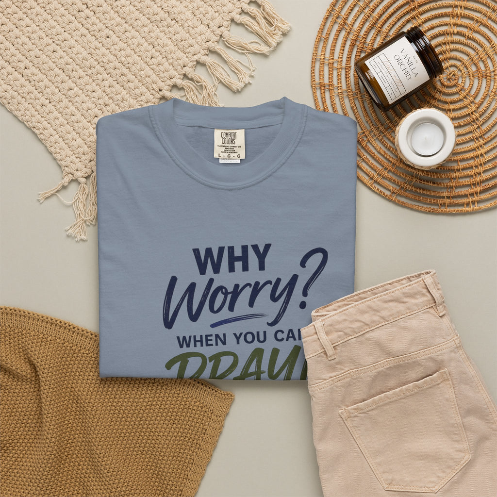 Why Worry - Pray - Men's Tee — Asian Man