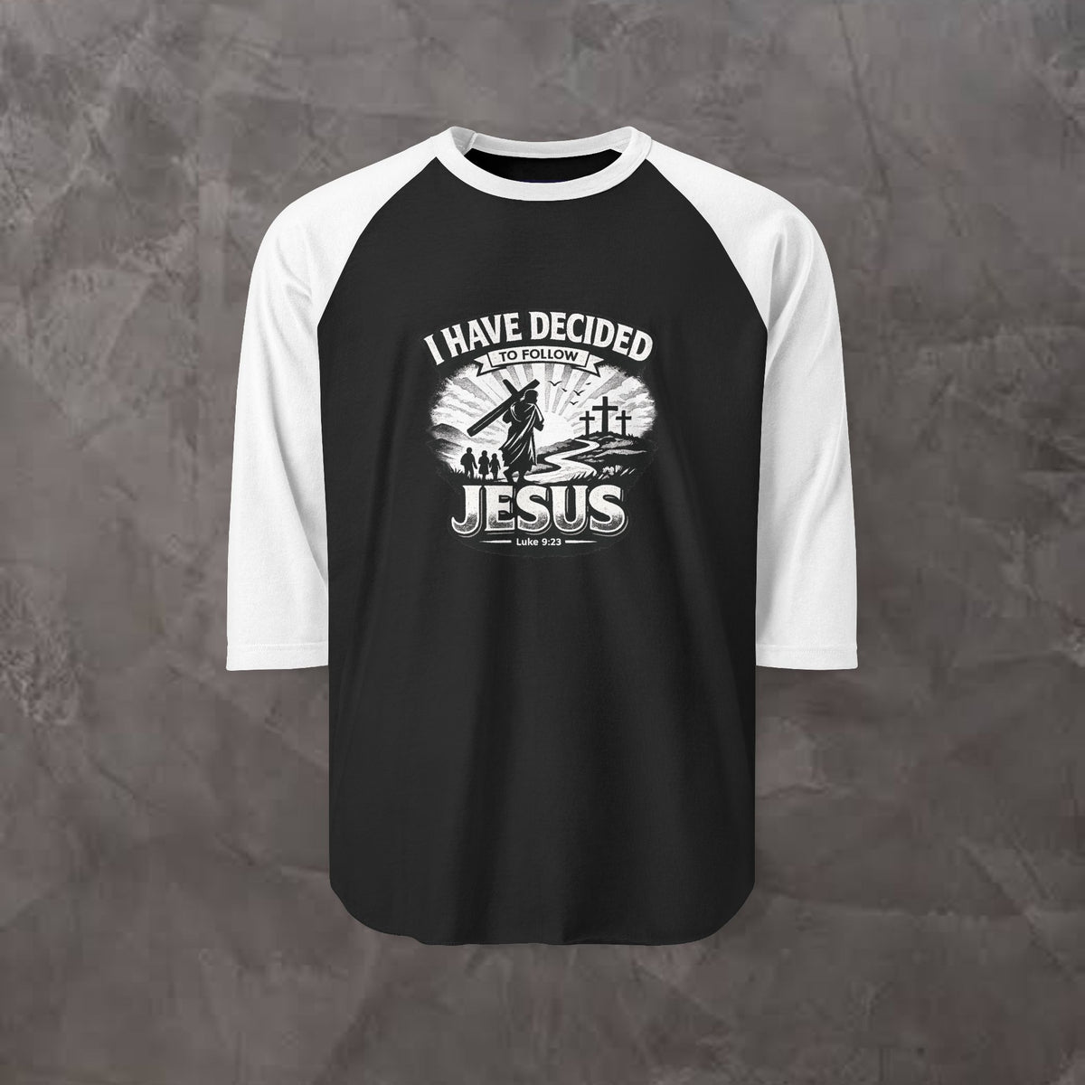 I Have Decided to Follow Jesus - Christian Baseball  RaglanTee