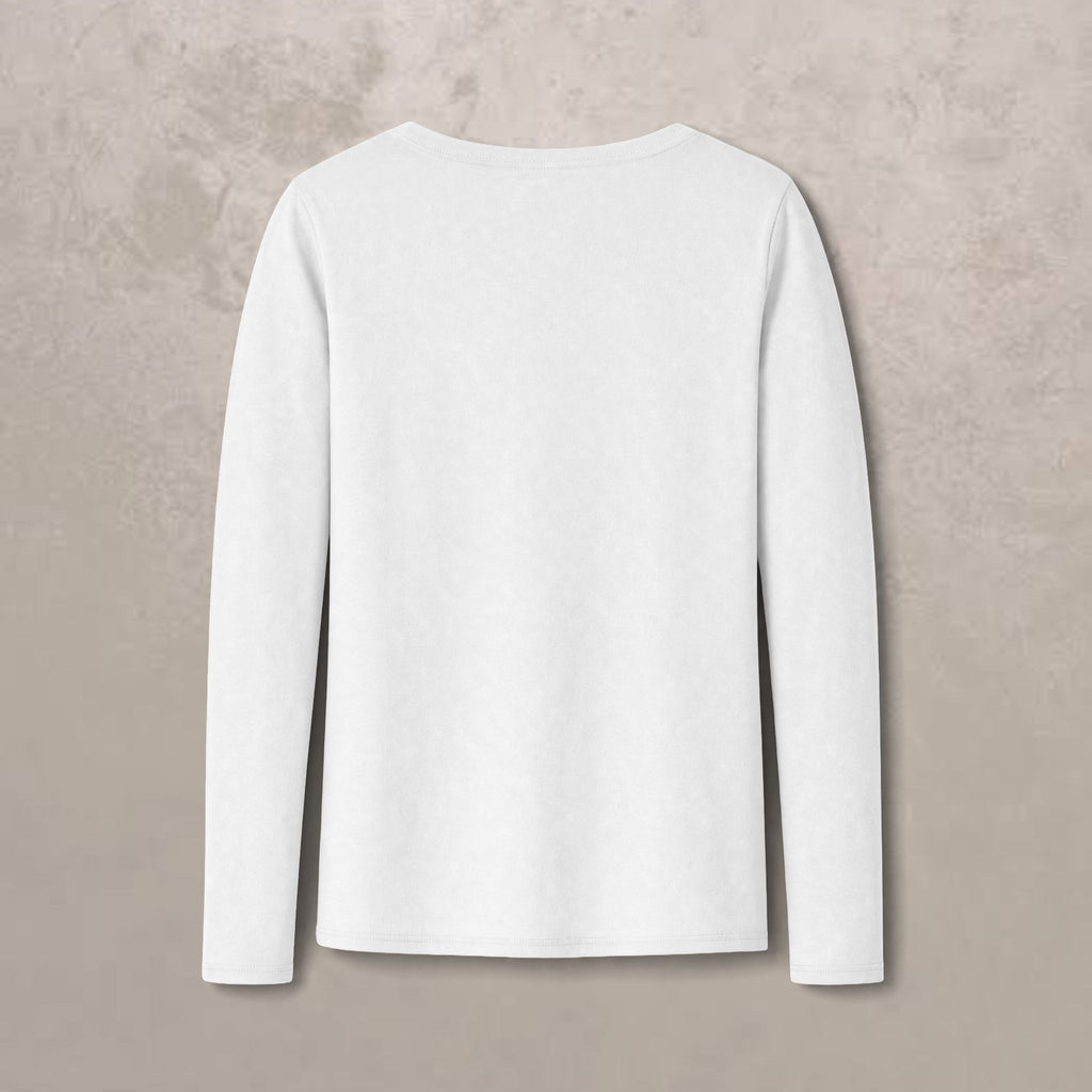 Proverbs 31 Woman V-Neck Long Sleeve Tee - Blonde
