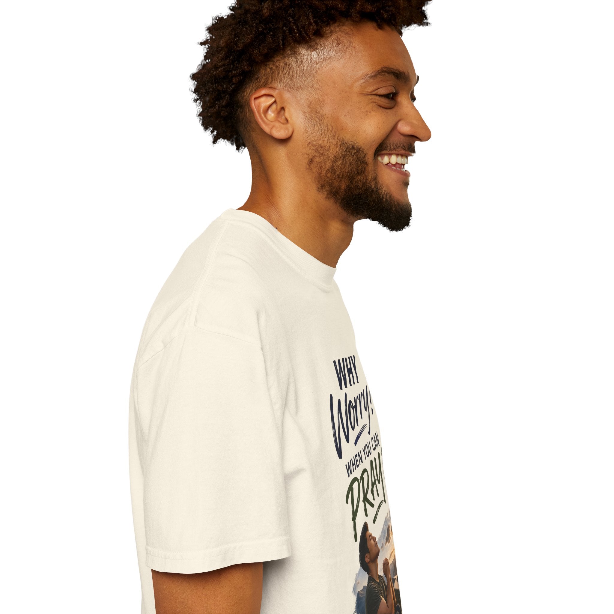 Why Worry - Pray - Men's Tee — Asian Man
