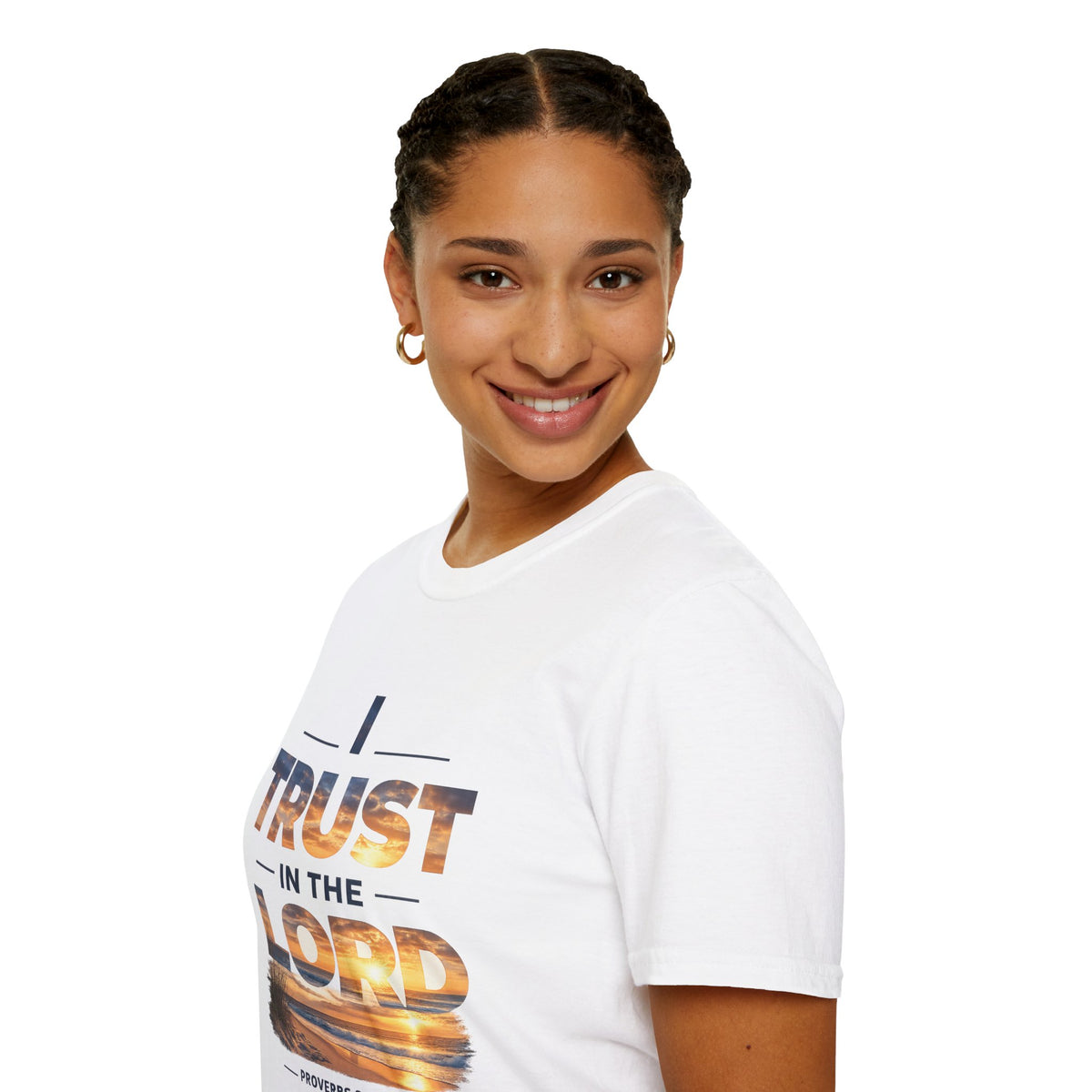 I Trust In The Lord - Ocean T‑Shirt — Proverbs 3:5 Christian Tee