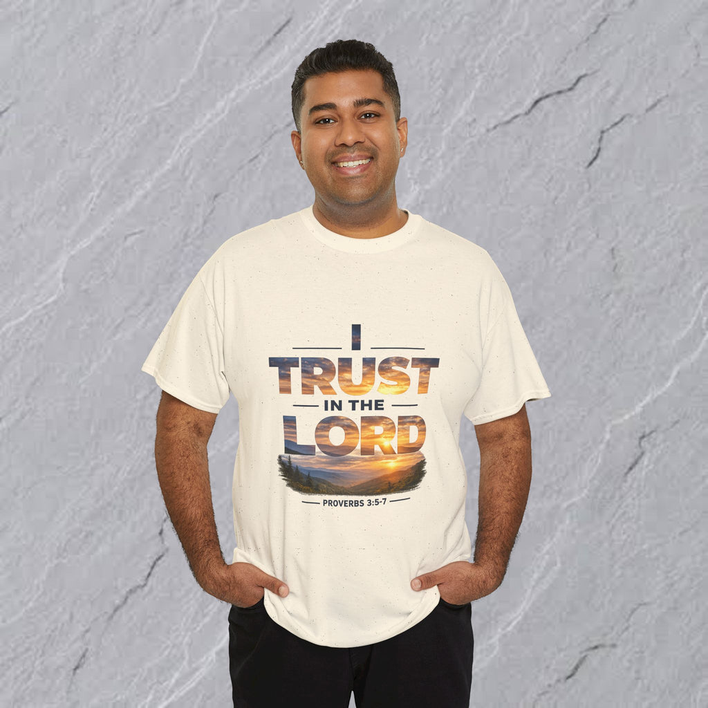 I Trust In The Lord - Mountains T‑Shirt — Proverbs 3:5 Christian Tee