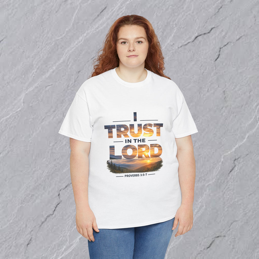 I Trust In The Lord - Mountains T‑Shirt — Proverbs 3:5 Christian Tee