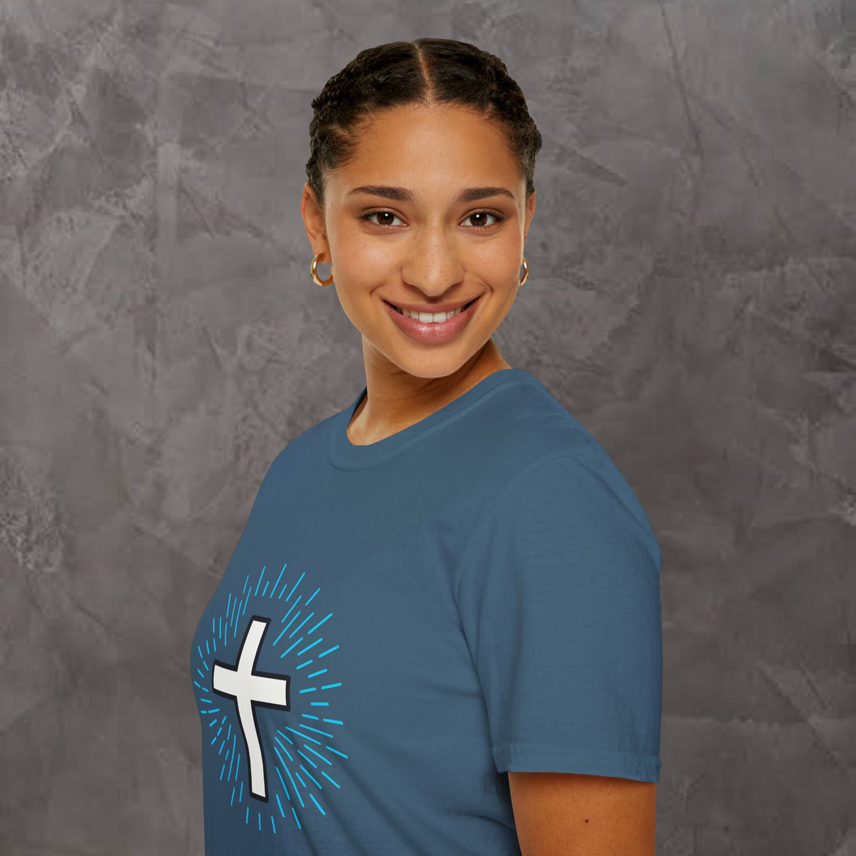 Glowing Cross Emblem T-Shirt