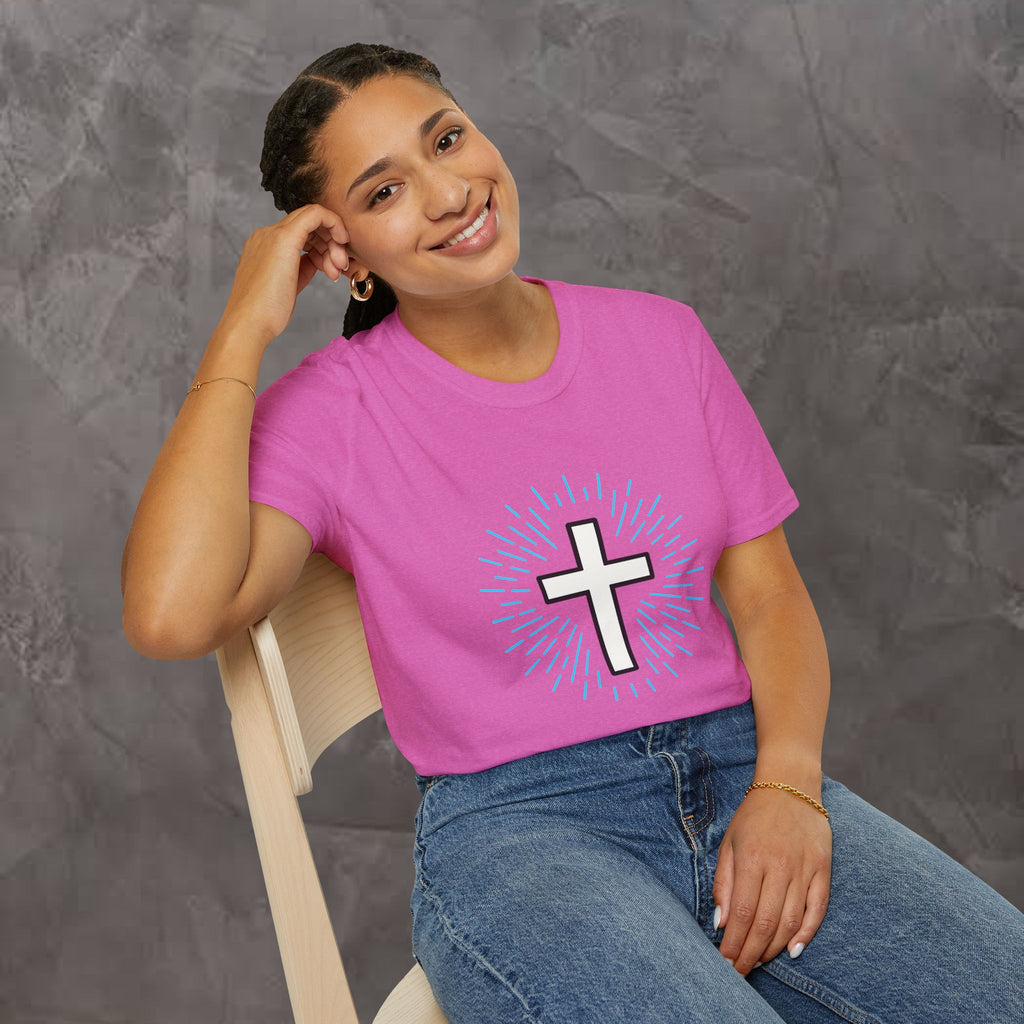 Glowing Cross Emblem T-Shirt