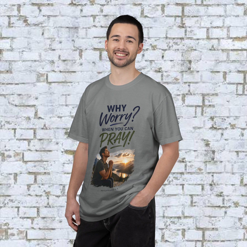 Why Worry - Pray - Men's Tee — Asian Man