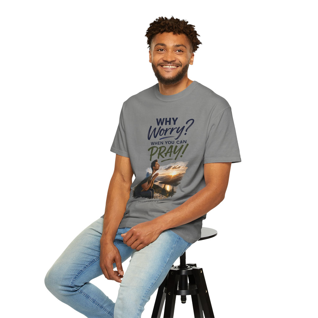 Why Worry - Pray - Men's Tee — Asian Man