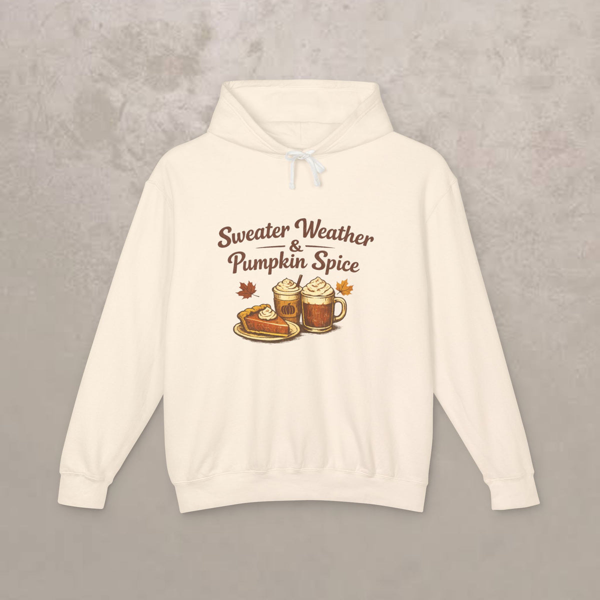 Adult -  "Sweater Weather & Pumpkin Spice" Autumn Hoodie