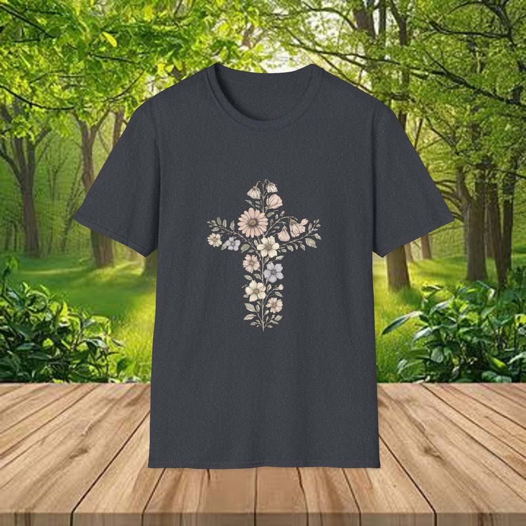 Floral Cross Bouquet Women's Tee