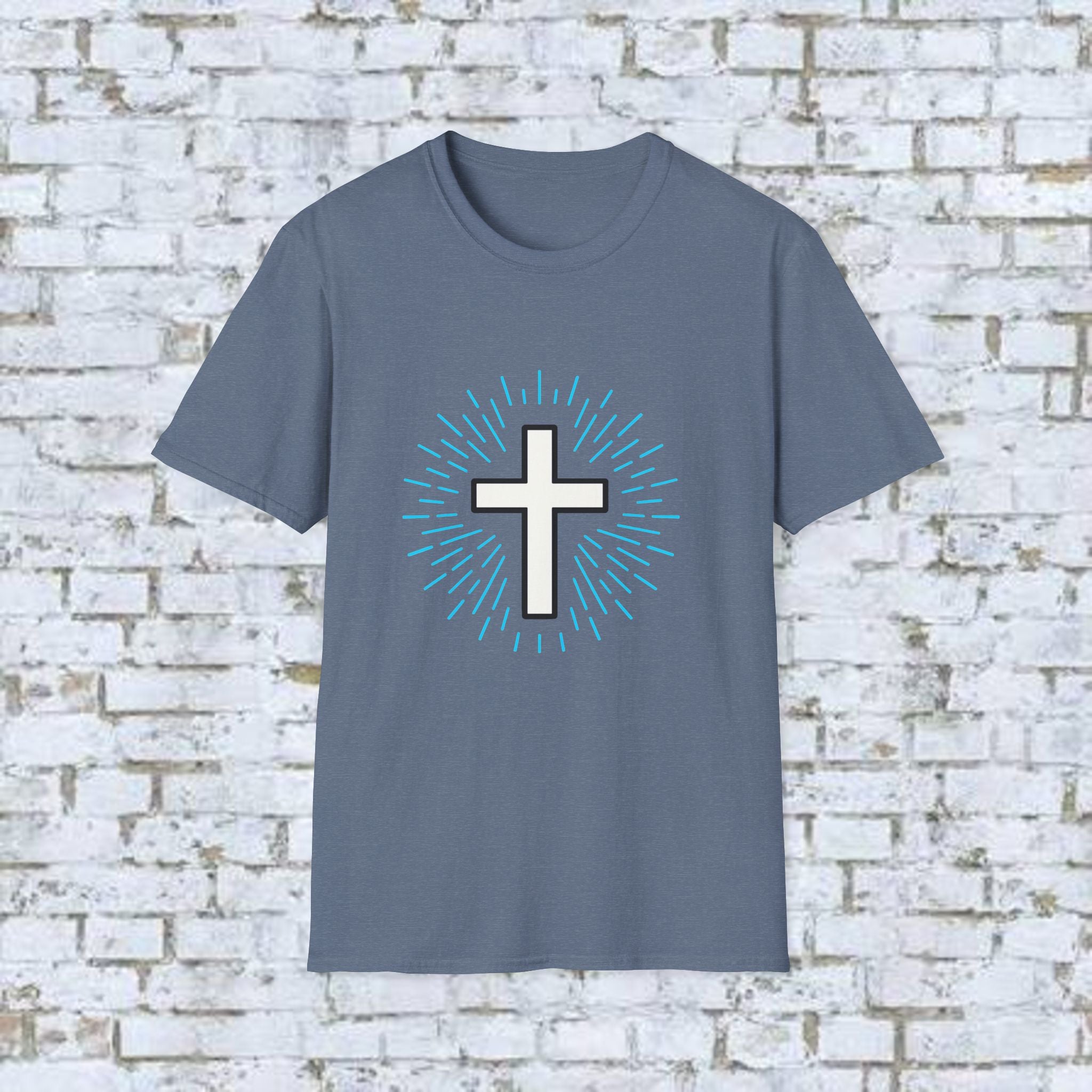 Glowing Cross Emblem T-Shirt