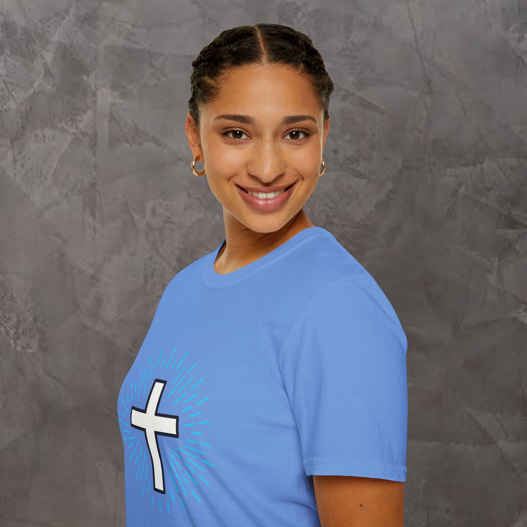 Glowing Cross Emblem T-Shirt