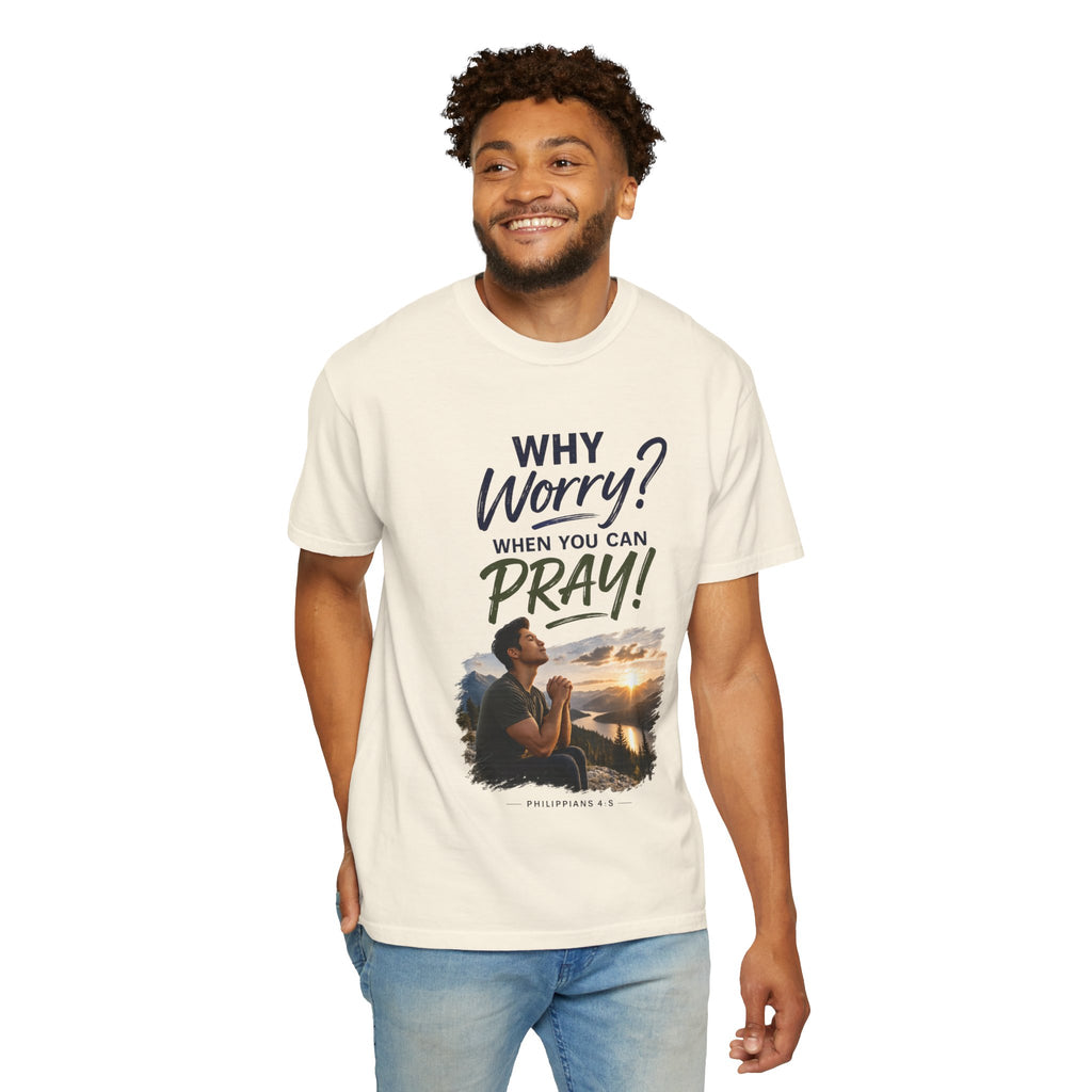 Why Worry - Pray - Men's Tee — Asian Man