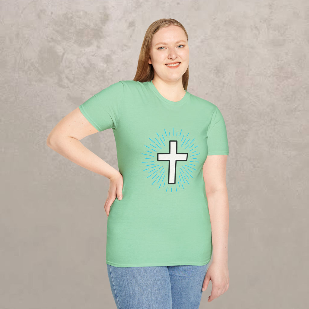 Glowing Cross Emblem T-Shirt