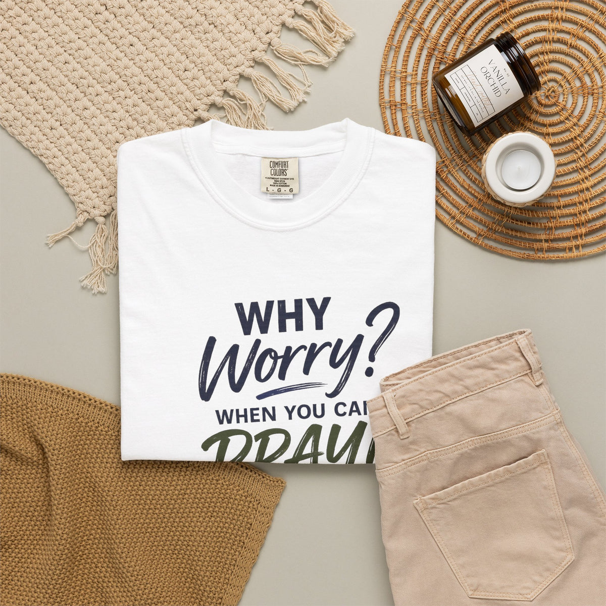 Why Worry - Pray - Men's Tee — Asian Man