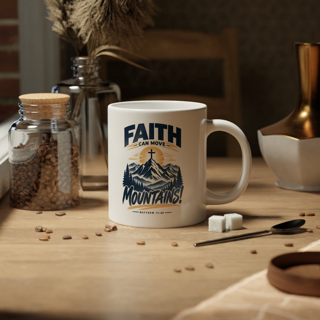 20oz Jumbo Mug – Faith Can Move Mountains Coffee Cup
