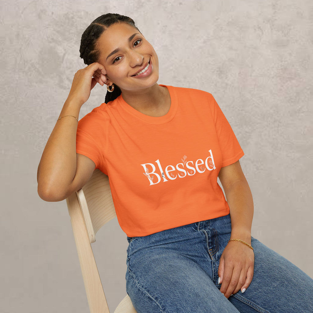 Blessed Floral Logo  Women's T-Shirt